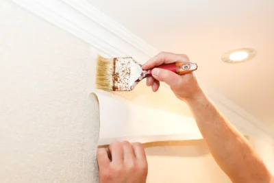 Pose de papier peint à Rapey — revêtements muraux et toiles de verre